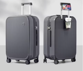 L391 Mixi 2024 New Design Suitcase Carry On Luggage with Cup Phone Holder Hard Shell Rolling Luggage PC Spinner Wheels Trolley Case