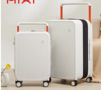 L400 Mixi Expandable Carry On Luggage Lightweight Large Capacity Wide Handle PC Travel Suitcases Spinner Wheels TSA Lock 20 24 Inch