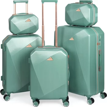 G00901-5piece luggage set, hard shell luggage set