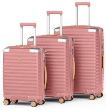 L358 Joyway Hard Shell Luggage Sets 3 Pieces with Spinner Wheels, Lightweight Suitcase Set with Tsa Lock and Corner Protectors