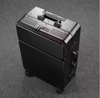 P1466 COLENARA 24"28Inch Rolling Luggage Front Opening Laptop Boarding Case USB Charging Trolley Case 20" Carry-on Travel Suitcase