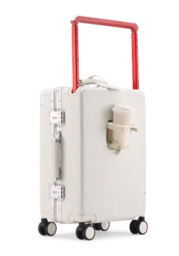 Pi1215 Suitcase Wide Handle Trolley Case Bag Travel Suitcase Aluminum Frame Rolling Luggage 20“ Boarding Carry-On Luggage With TSA Lock