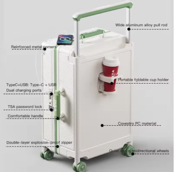L426 24-inch wide and drop - resistant checked luggage, 20-inch carry - on PC