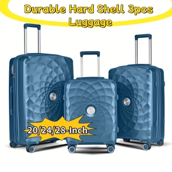 G00897Lightweight Polycarbonate Hardside Travel Case Set
