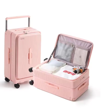 Pi1345 COLENARA High-quality Suitcase Side Opening Boarding Box USB Charging Multifunctional Luggage Case 20"24"28" Cabin Luggage