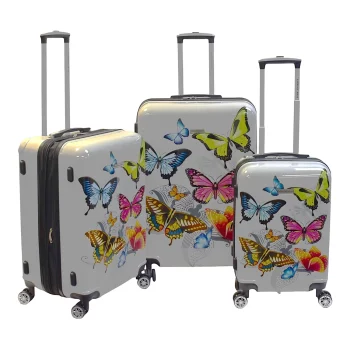 G00885-3-Piece Expandable Polycarbonate Luggage Set