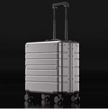 Pi1347 COLENARA Carry-on Travel Suitcase 18 Inches All Aluminum Magnesium Alloy Boarding Box Small Trolley Case Men's Business Luggage