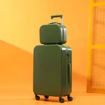 Kkkk123698 Carry-on Suitcase with handbag children lovely rolling luggage travel bag kids soild Trolley suitcase