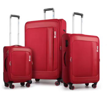 L454 3 Piece Luggage Set Softside Expandable Suitcase with Spinner Wheels & TSA Lock Softshell Lightweight Travel Luggage Set