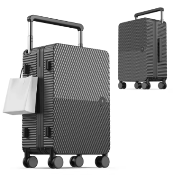 L460 Lightweight 22 Carry on Luggage, Hard Shell Suitcase with 360°Spinner Wheels, Airline Boarded Suitcase & LSA Lock Dual Zippers