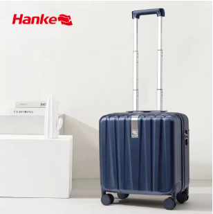 P1389 Hanke Business 14 Inch Underseat Suitcase 16 Inch Carry On Luggage Underseat Hard Shell 100% PC Spinner Wheels Boarding