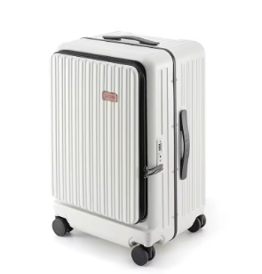 P1444 COLENARA 20"24"26Inch USB Charging Suitcase Front Opening Laptop Boarding Case Multifunctional Trolley Case Travel Suitcase