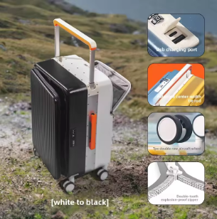 Pi1313 COLENARA Suitcase 20"24"26"29" Business Luggage Case All-aluminum Magnesium Alloy Boarding Box Men's Hand-held Travel Luggage