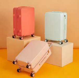 L494 New Design Candy Color 20/24 Inches ABS Material Girls Spinner Wheels Boarding Case Travel Rolling Luggage Sweet Style