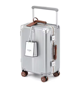 TH028 New Suitcase Wide Handle Travel Suitcases Women Men 20 24 26 inches Carry-On Luggage Women PC Aluminum Frame Trolley Case