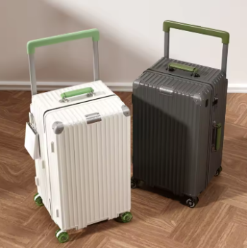 TH030 Wide Handle Travel Suitcase PC Zipper Carry-on Luggage Trolley Case with Wheels Boarding Box Rolling Luggage Bag