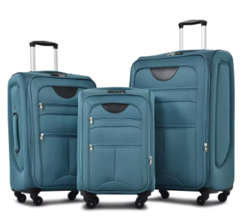 TH053 Softside Luggage Expandable 3 Piece Set Suitcase Upright Spinner Softshell Lightweight Luggage Travel Set