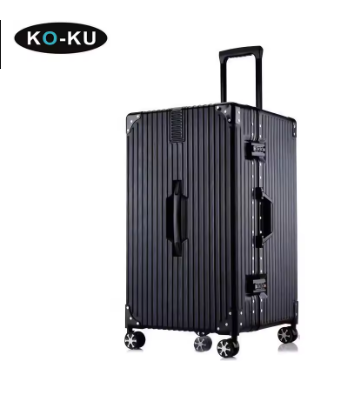 L538 KO-KU Oversized 40/50/60'' Aluminium Frame Suitcase ABS + PC Thickened Trolley Case Large Capacity Luggage 20 Carry on Suitcase