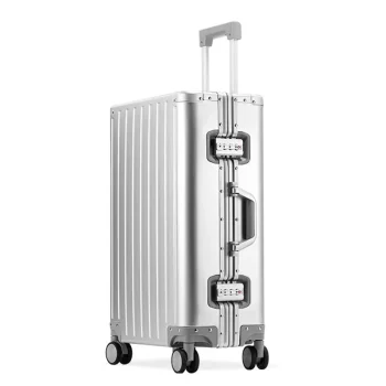 K814 Formsio 20"24"28" 100% Aluminum Travel Suitcase Hard Trolley Case Cabin Check In Luggage On Wheels
