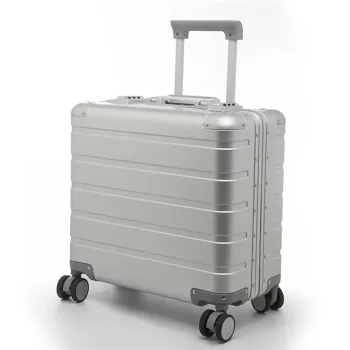 K656 Aluminum Spinner Trolley Case 18" Inch Small Luggage Bag Cabin Suitcase For Travelling