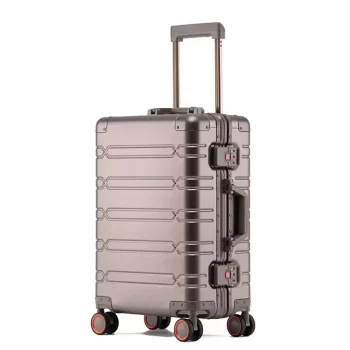 K728 Aluminum Suitcase Cabin Business Luggage Check In Trolley Case For Travelling