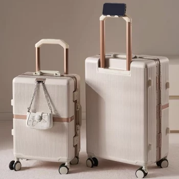 Kkk123854 Travel Suitcae 2025 New Aluminium Frame Luggage 20-28 Inch Boarding Box Password Suitcase