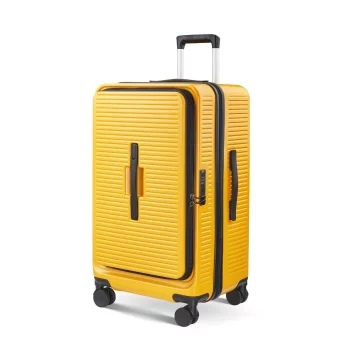 KF73259 Wholesale Customized Design Wide Handle Suitcase Aluminum Frame Men Carry-On Luggage Women Travel Trolley Case Suitcase