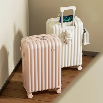 K735 Durable Travel Suitcase Women's 20 Inch Boarding Spinner Wheel Luggage Travel Case