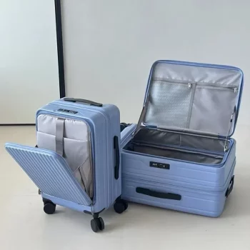 KF628155 20 Inch Rolling Suitcase Travel Luggage Bag Carry On Luggage Lightweight PC Hard Shell Suitcase