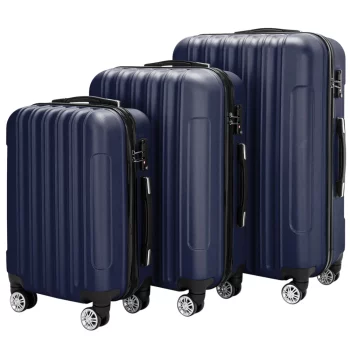 K538 Multifunctional Large Capacity Traveling Storage Suitcase Luggage Set Navy Blue