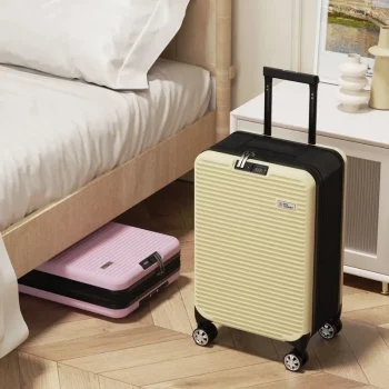 K781 TSA Lock Foldable Luggage with Silent Wheels Slim Carry-On Trolley Case