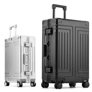 K775 Travel Suitcase 100% Aluminum-Magnesium Alloy Rolling Luggage Trolley Luggage