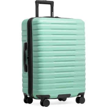 K541 Boren Polycarbonate Hardside Rugged Travel Suitcase Luggage with 8 Spinner Wheels