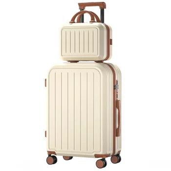 K841 Large Hardside Waterproof Capacity Luggage Set Cabin Travel Suitcase with Cup Holder