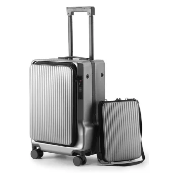 K678 New Front Opening Suitcase Aluminium Frame Luggage 20 Inch Suitcase