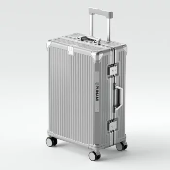 K789 Fashion Suitcase Travel Rolling Luggage Alloy Trolley Aluminum Frame PC Case