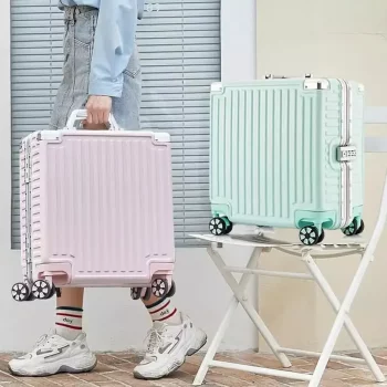 K684 Travel Suitcases on Wheels 18-inch Luggage Small Lightweight Bag Cabin Carrier Suitcase