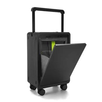 K808 New ins Hot Suitcase Wide Handle Front Opening Luggage Carry on Suitcase