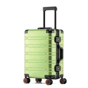 Kkkk123680 Wholesale Aluminum Business Carry On Lock Silent Wheels Large Capacity Suitcase Luggage
