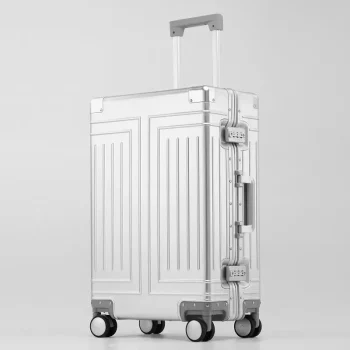 K715 Aluminum-Magnesium Alloy Luggage Hard Shell Trolley Suitcase