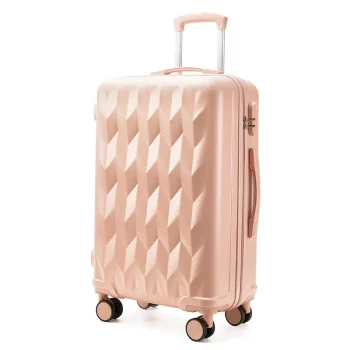 k618 Fashion Rolling Luggage Zipper Silent Wheel Travel Suitcase ABS+PC Trolley Case