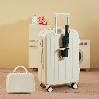 K589 New Fashione nch mute universal wheel password box durable trolley suitcase travel luggage