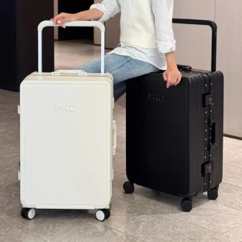 K585 Wide Handle Suitcase Aluminum Frame Trolley Case Multifunctional Universal Wheel New Suitcases