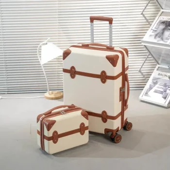 k612 Women Retro Spinner Luggage Set Trave Trolley Suitcase With wheels