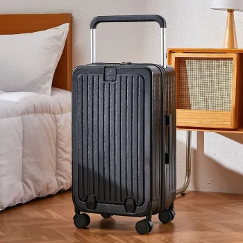 K570 24 inch anti fall silent wide pull rod password luggage travel suitcase