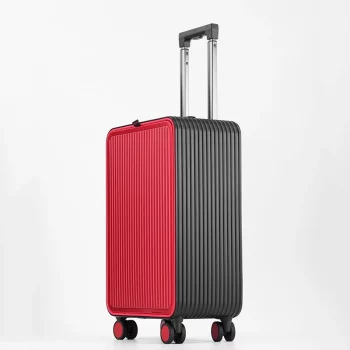 k614 Side open all aluminum travel luggage computer carry-on trollley suitcase