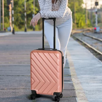 K531 The suitcase with 20 handles can be used for travel and features a universal roller design for easy mobility