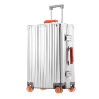 K670 Women Men New Aluminum Suitcase Carry on Rolling Luggage Trolley Case With Wheels
