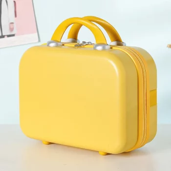 Kkkk123832 Portable cosmetic case 14 inch small cute girls makeup storage bag mini portable travel case