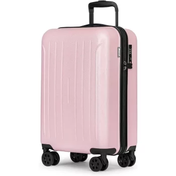 Kkkk123544 Pink Carry On LuggageAirline Approved Hard Shell Suitcase With TSA Lock